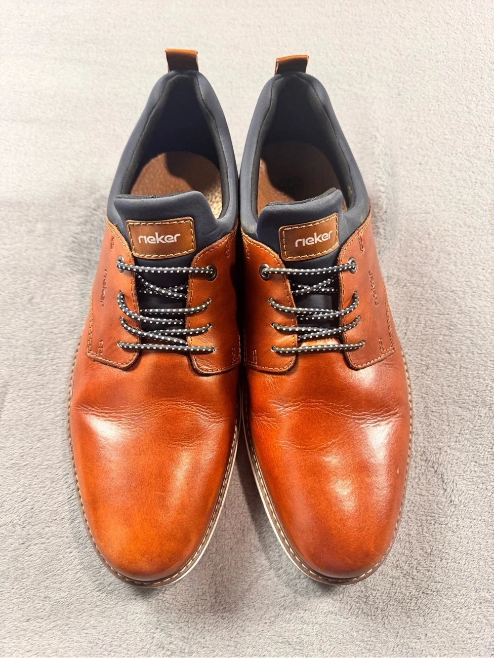 Rieker Men's Dustin Brown Leather Slip-Ons